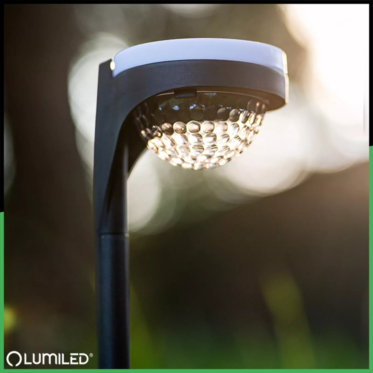 4x LED sodo saulės šviestuvas su įsmeigimo funkcija, dekoratyvinis lauko stulpas XL