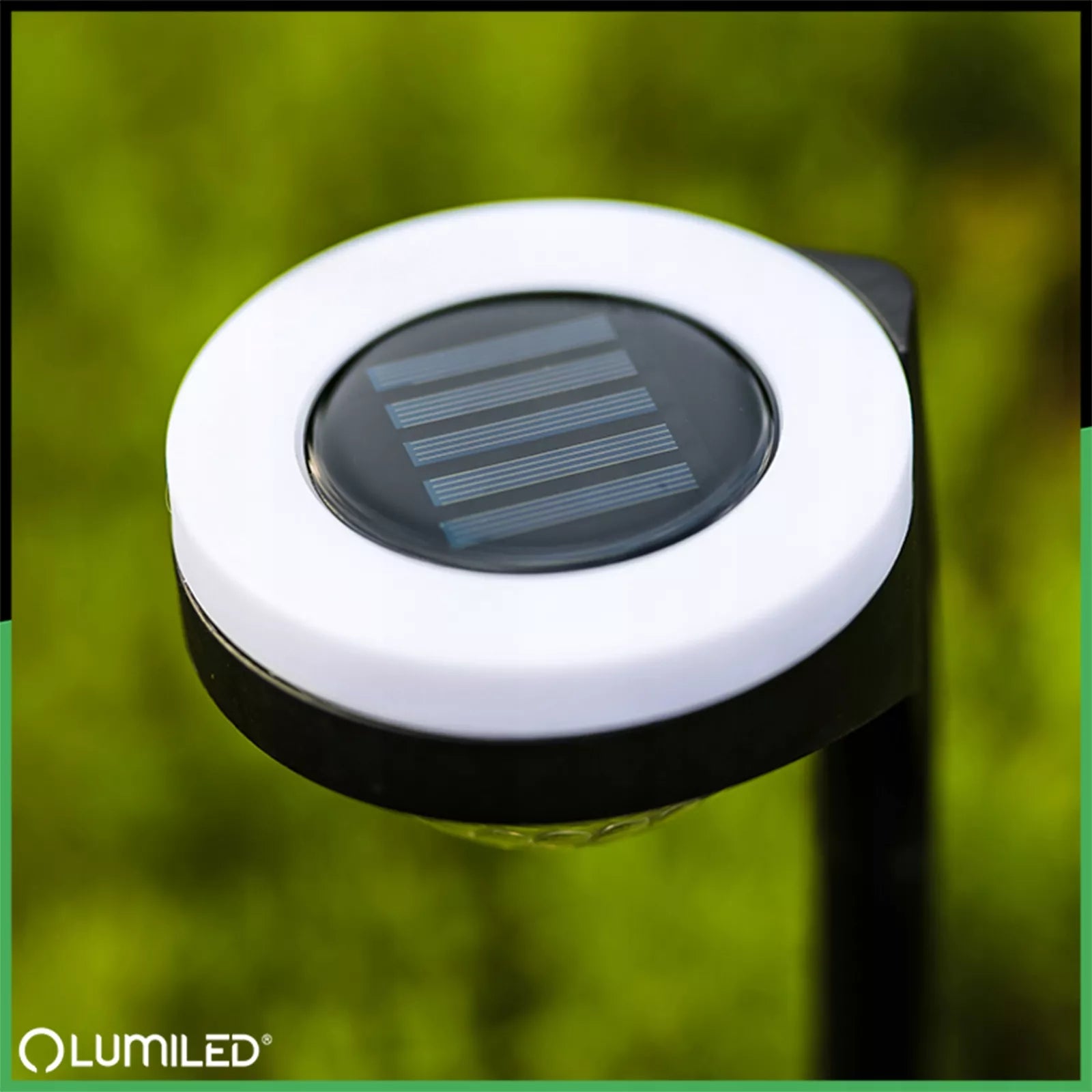 4x LED sodo saulės šviestuvas su įsmeigimo funkcija, dekoratyvinis lauko stulpas XL