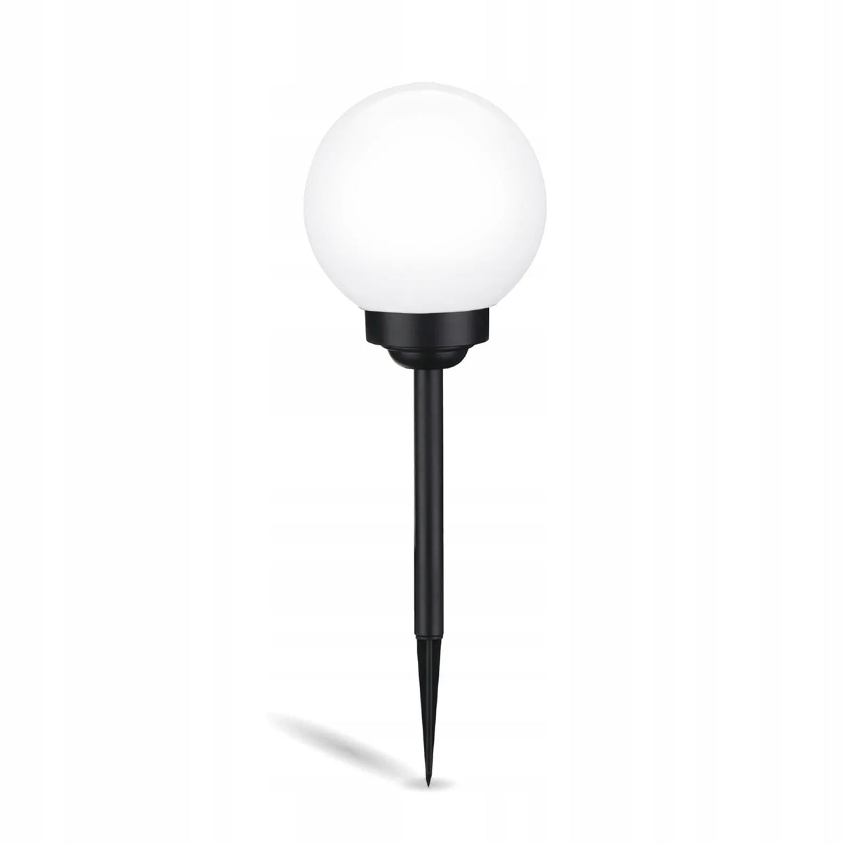 4x saulės LED sodo šviestuvai, įsmeigiami, rutulio formos, 15 cm, RGB spalvų