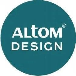 5 virtuvinių peilių rinkinys su „Altom Design“ juodu magnetiniu bloku