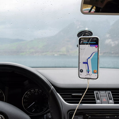 MagSafe magnetinis automobilio laikiklis – montavimui ant stiklo