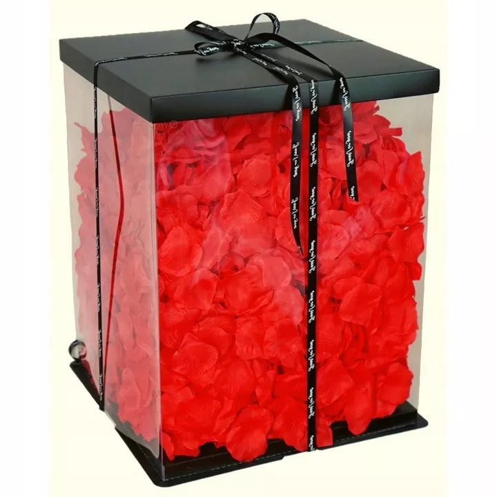 Rožinis meškutis 40 cm + dėžutė
