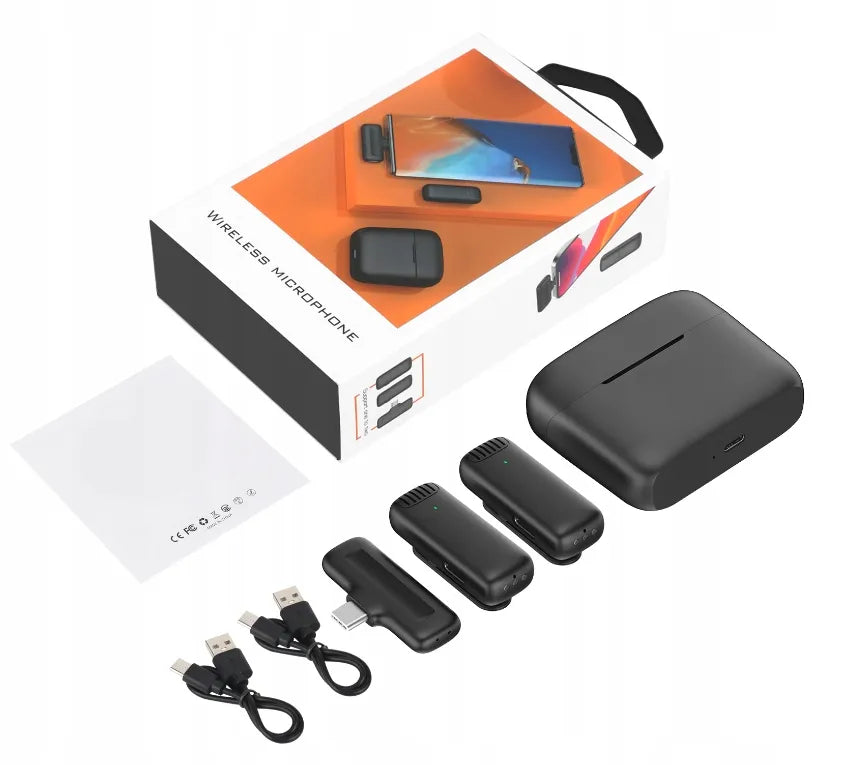Belaidis atlapo mikrofonas „Spreest J13 1T1R“ USB-C telefonams ir „Android“