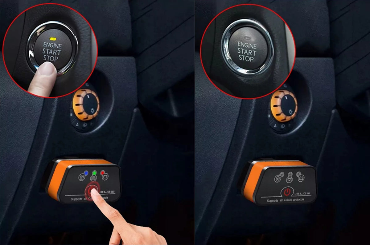 Diagnostikos sąsaja OBD2 Bluetooth Android iOS Windows lenkiškas testeris