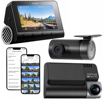 70mai Dash Cam A810S + RC24 4K HDR automobilio vaizdo registratorius su galine kamera