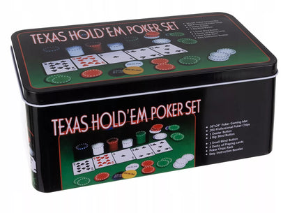 Texas pokerio žetonai – 2 kortų kaladės, Premium VIP komplektas, stiprus ir didelis