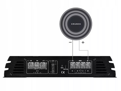 JBL 1000 W subwoofer dėžė – MDF, Crunch, su laidais
