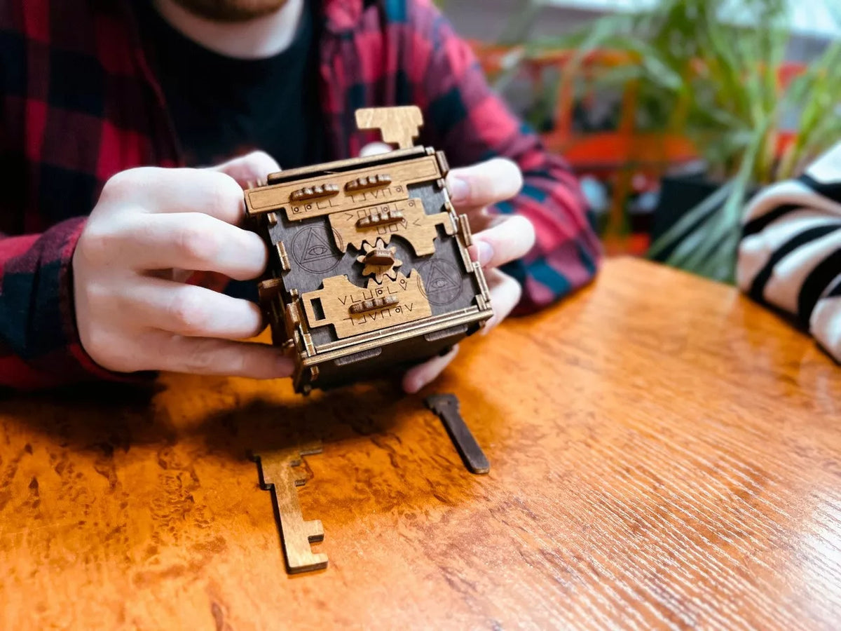 Galvosūkis Escape Room Medinė Dėžutė 3D Dėlionė