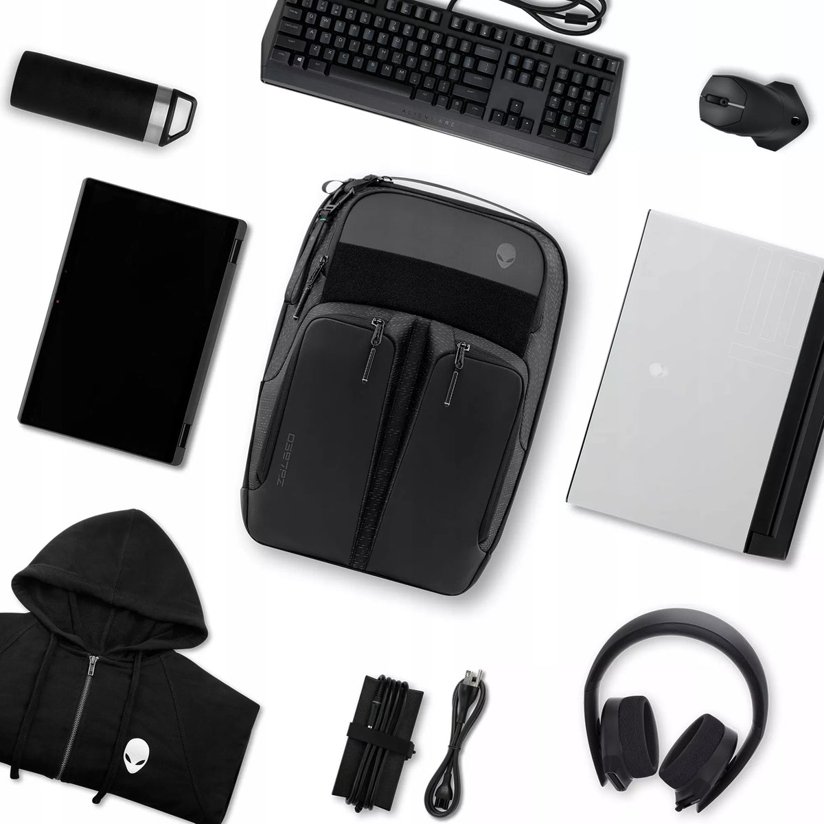 Nešiojamo kompiuterio dėklas žaidėjams Dell Alienware 17 Gaming, RFID apsauga, tinka 15–18" įrenginiams
