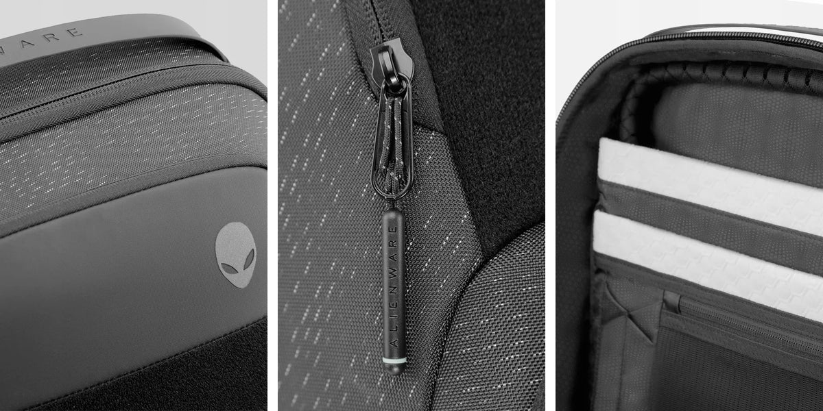 Nešiojamo kompiuterio dėklas žaidėjams Dell Alienware 17 Gaming, RFID apsauga, tinka 15–18" įrenginiams