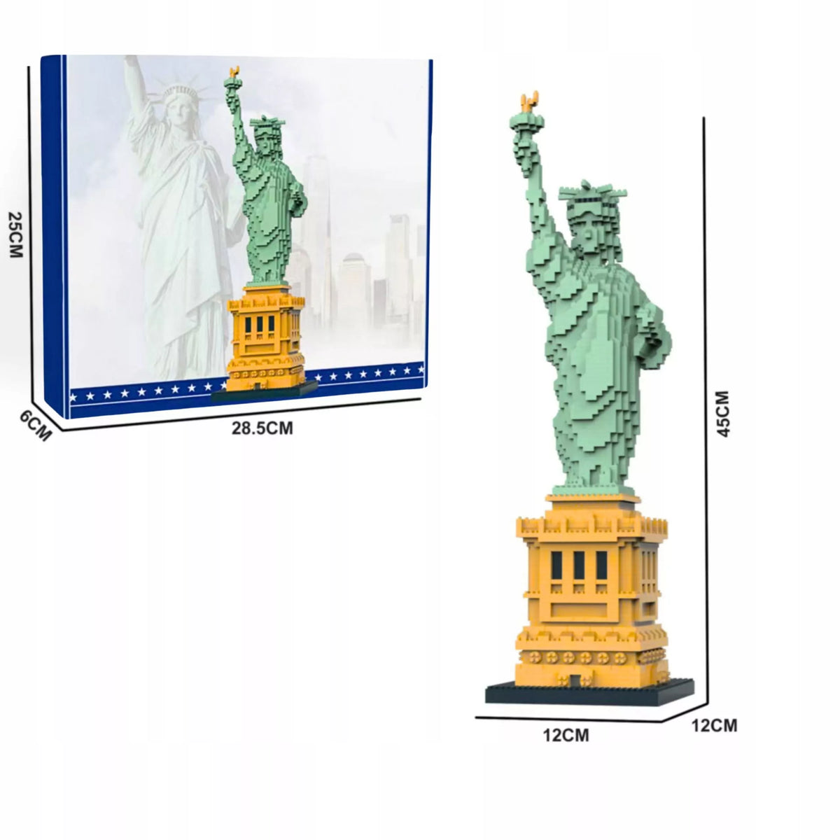 Statulos „Laisvė“ konstruktorius, architektūros modelis, JAV Niujorkas, 45 cm
