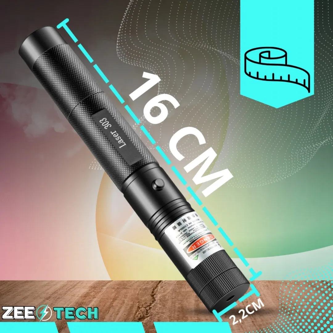 Galingas žalias lazeris su USB-C įkrovimu (iki 200 m)
