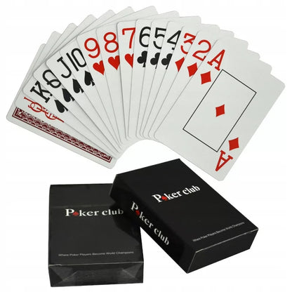 2 klasikinės vandeniui atsparios plastikines pokerio kortos