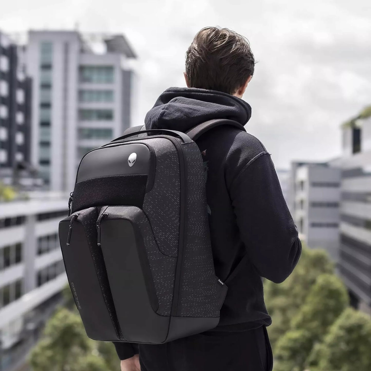 Nešiojamo kompiuterio dėklas žaidėjams Dell Alienware 17 Gaming, RFID apsauga, tinka 15–18" įrenginiams