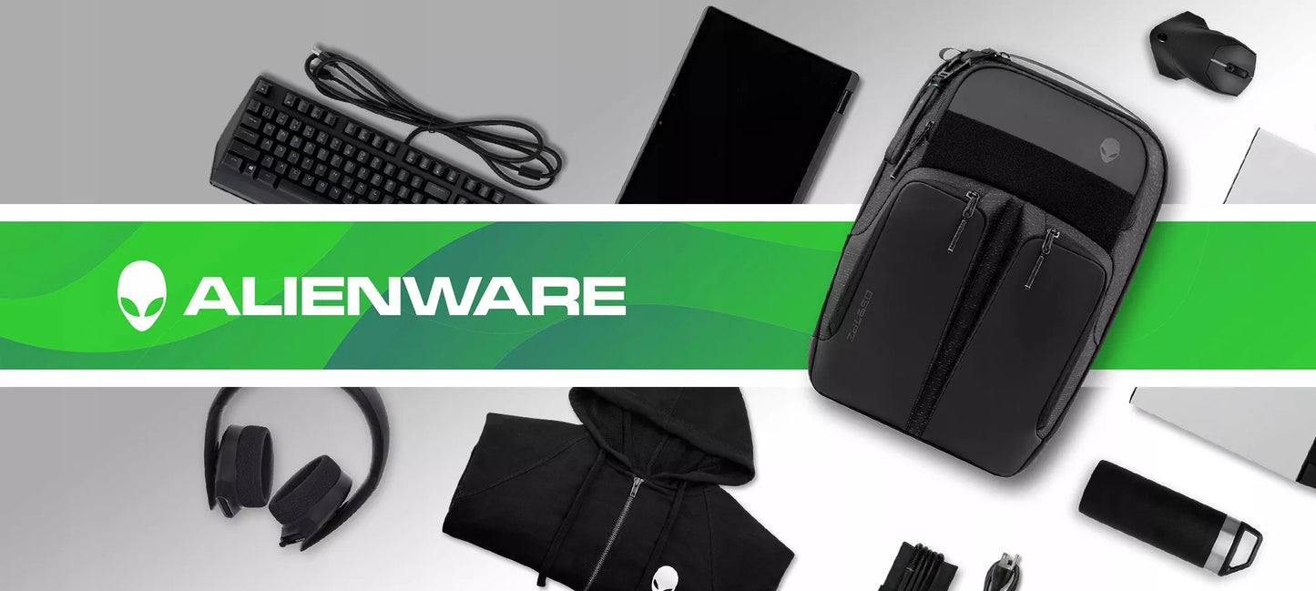 Nešiojamo kompiuterio dėklas žaidėjams Dell Alienware 17 Gaming, RFID apsauga, tinka 15–18" įrenginiams