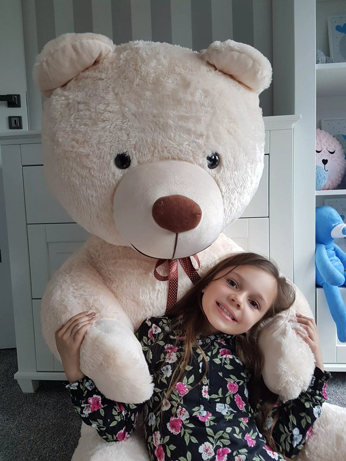 Didelis pliušinis meškinas – didelis pliušinis milžinas, 205 cm