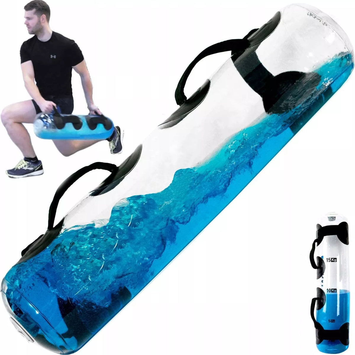 AQUA TRAINING BAG treniruočių svoris powerbag 15 kg vandens pripildomas maišas