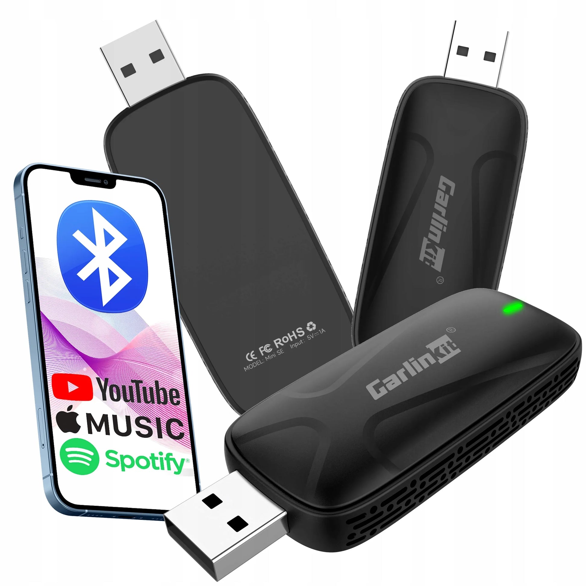 Belaidis Carlinkit Mini SE X2air Apple CarPlay Android Auto adapteris