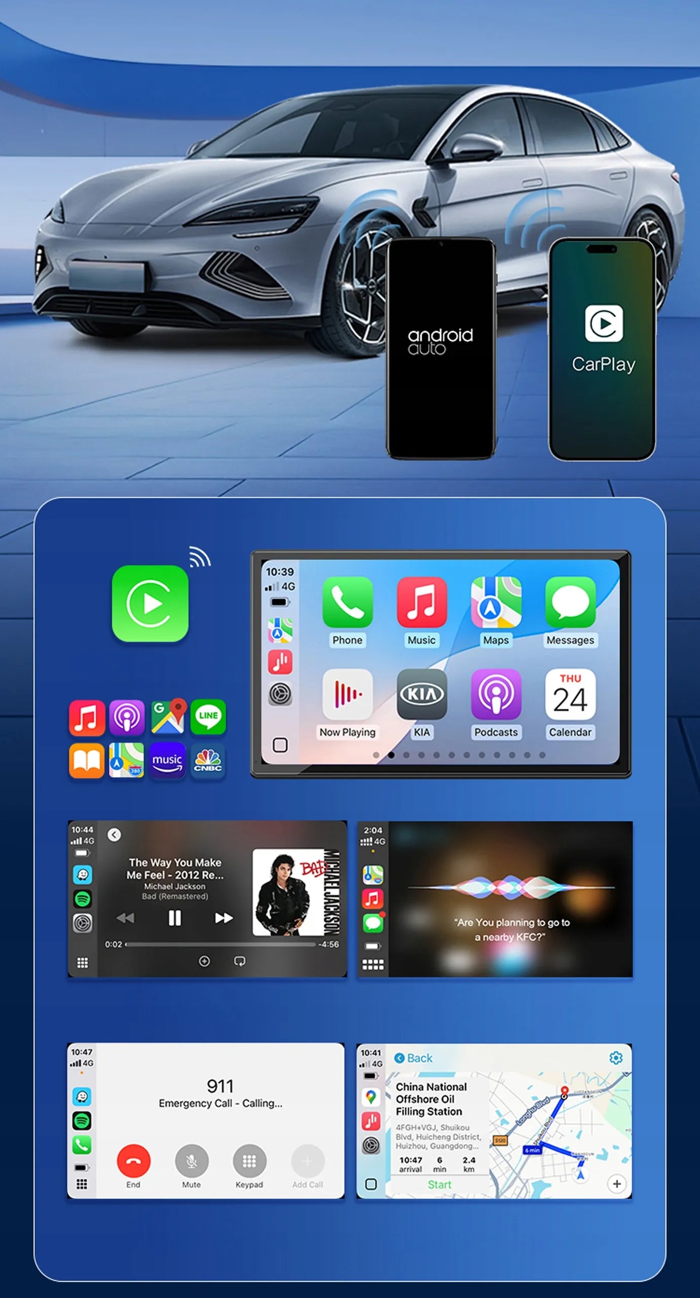 Belaidis Carlinkit Mini SE X2air Apple CarPlay Android Auto adapteris