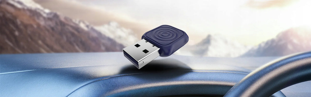 Carlinkit Mini Ultra adapteris + USB-C adapteris CarPlay/Android Auto sistemoms