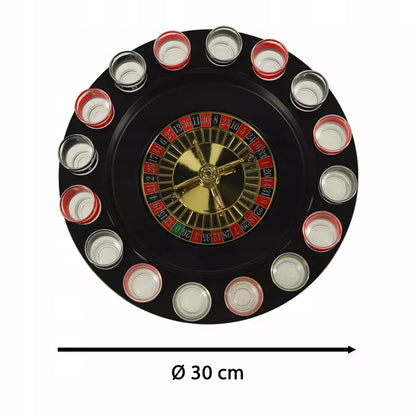 Alkoholinis žaidimas „Ruletė“ – 16 dalių rinkinys vakarėliui
