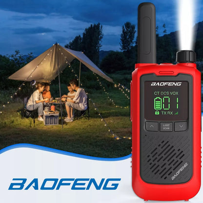 BAOFENG BF-T17 ES TRUMBA RANKINĖ RADIJO STOTELĖ ŽIBINTUVĖLIS USB