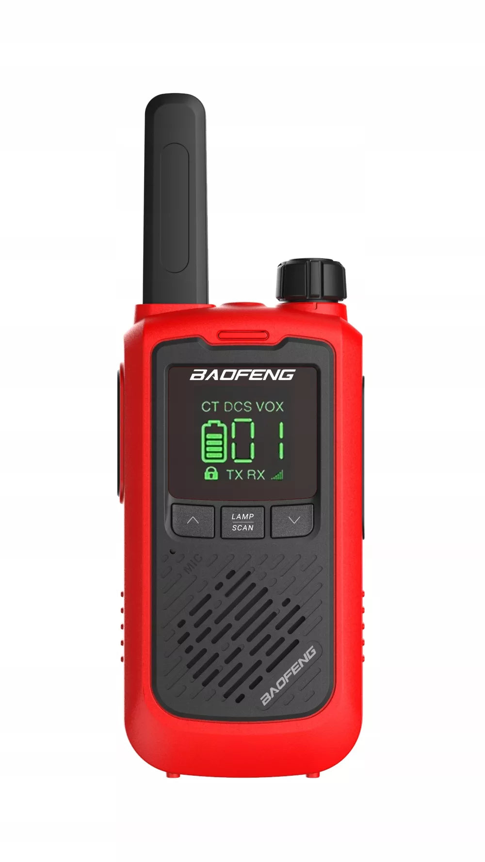 BAOFENG BF-T17 ES TRUMBA RANKINĖ RADIJO STOTELĖ ŽIBINTUVĖLIS USB