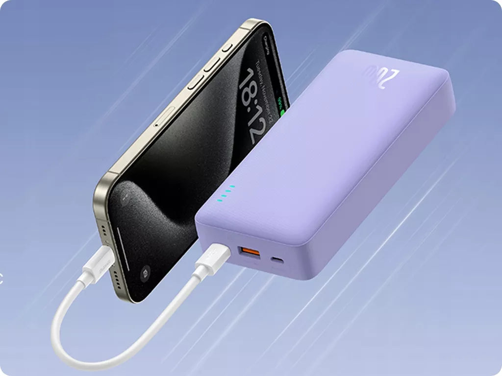 Powerbank su greitu įkrovimu 20000mAh 20W USB-C USB-A su kabeliu