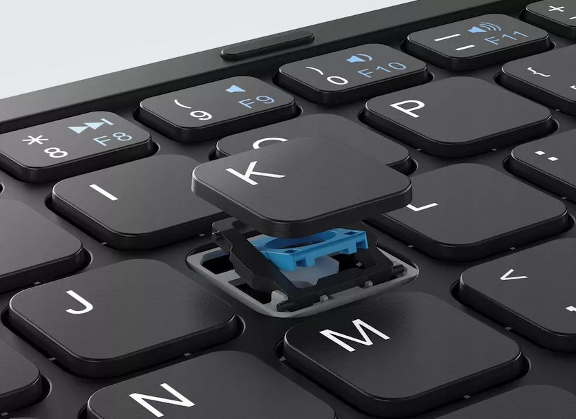 Mini belaidė sulankstoma „Bluetooth“ klaviatūra su „Touchpad“