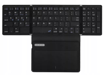 Mini belaidė sulankstoma „Bluetooth“ klaviatūra su „Touchpad“