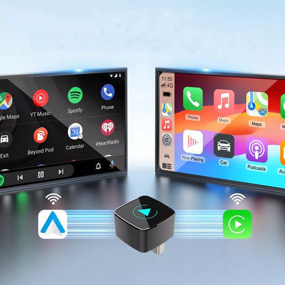 BELAIDIS AUTOMOBILINIS ADAPTERIS K6 MINI CARPLAY ANDROID AUTO USB 5.8GHZ