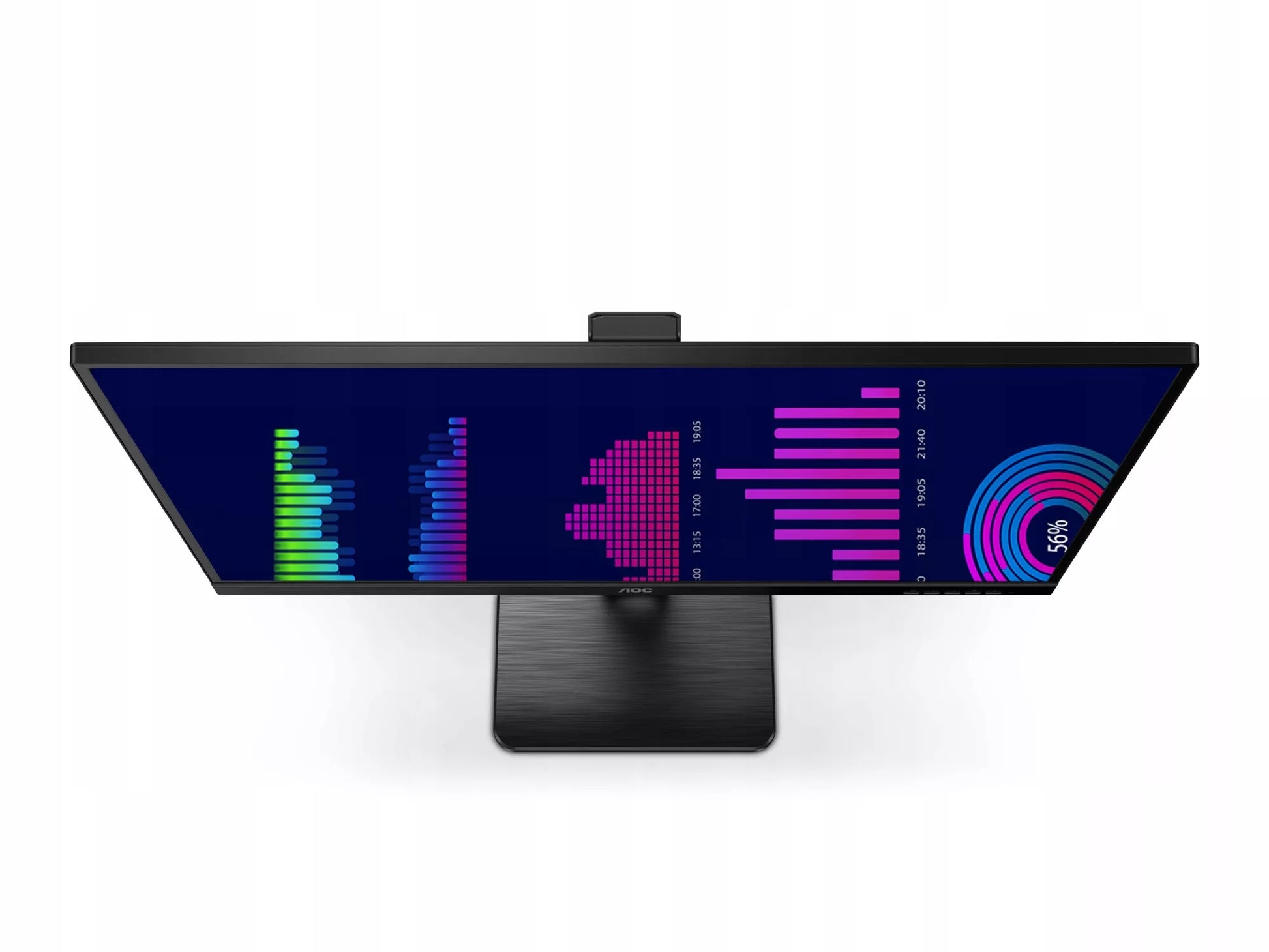 Berėmis monitorius 27” AOC Q27P2Q LED IPS QHD 2560x1440 pasukamas DP HDMI KL A