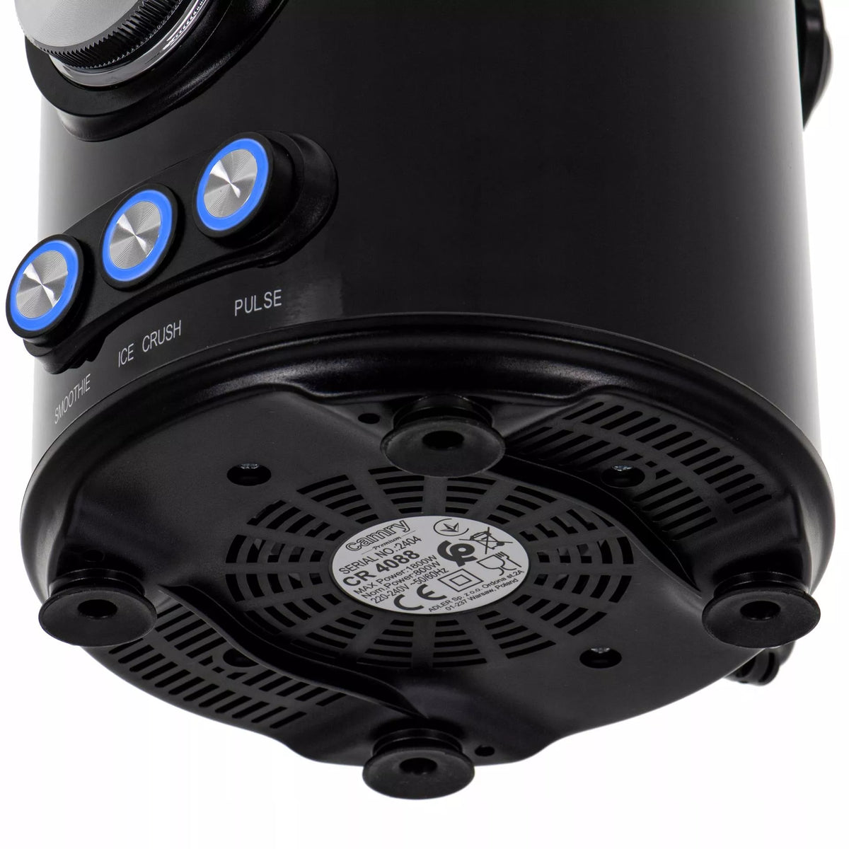 Stiklinis trintuvas–blenderis 1,5 l 1800 W, 3 programos, „Smoothie“, ledo smulkinimas