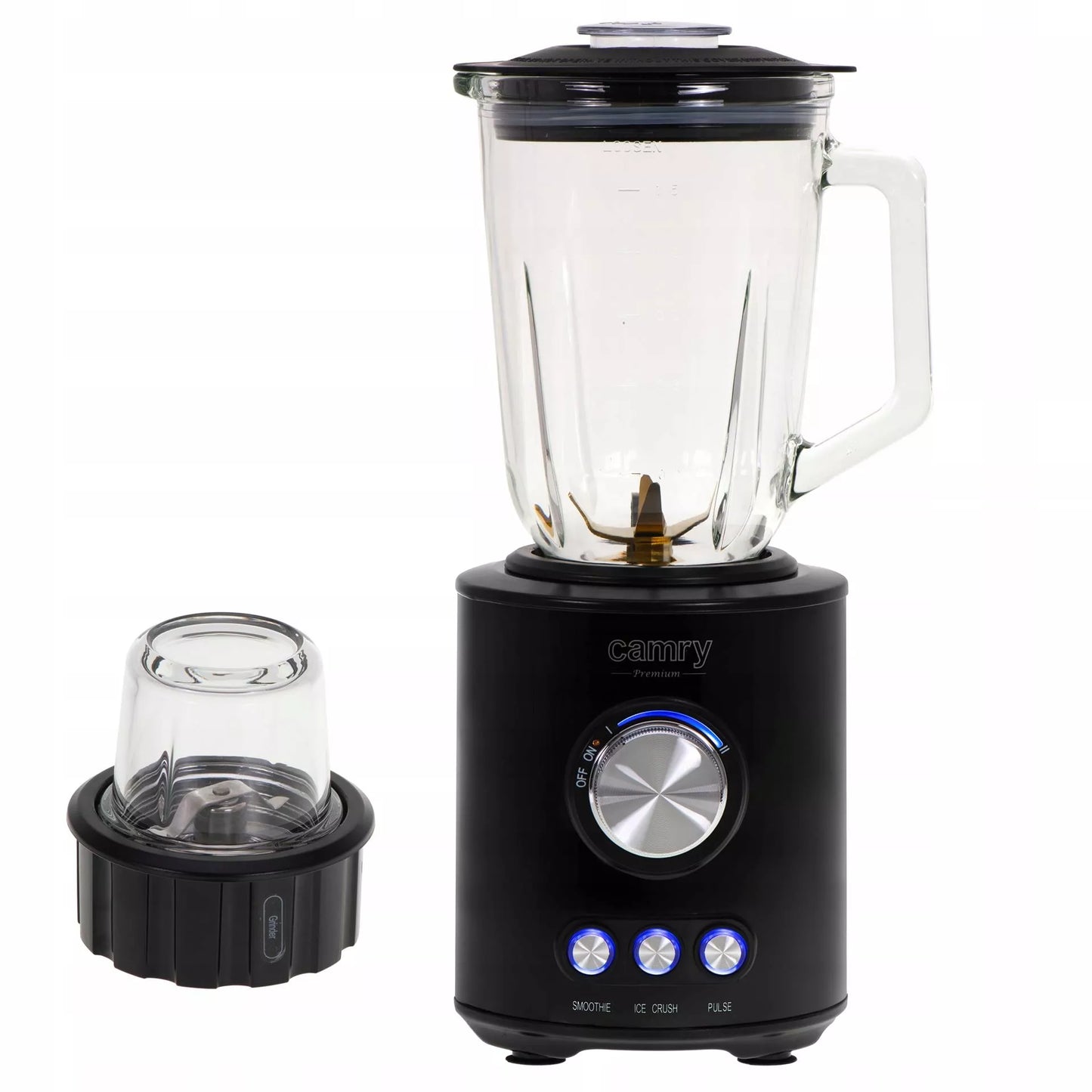 Stiklinis trintuvas–blenderis 1,5 l 1800 W, 3 programos, „Smoothie“, ledo smulkinimas