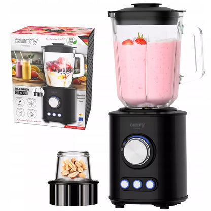 Stiklinis trintuvas–blenderis 1,5 l 1800 W, 3 programos, „Smoothie“, ledo smulkinimas