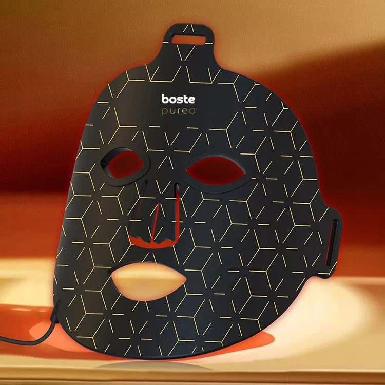 BOSTE LED veido kaukė 4in1 – fotonų terapija, valymas, stangrinimas, su pilotu