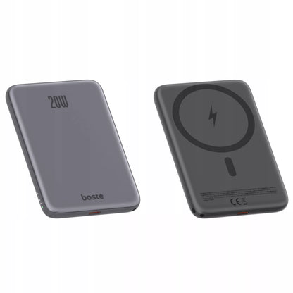 Boste išorinė baterija (power bank) su MagSafe belaidžiu krovimu ir 20W PD USB-C laidu