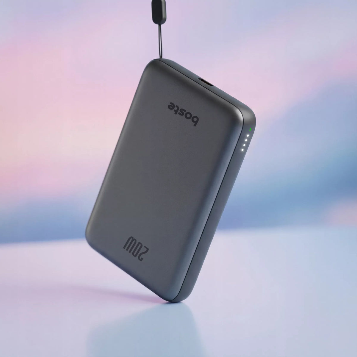 Boste išorinė baterija (power bank) su MagSafe belaidžiu krovimu ir 20W PD USB-C laidu