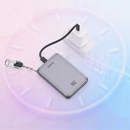 Boste išorinė baterija (power bank) su MagSafe belaidžiu krovimu ir 20W PD USB-C laidu