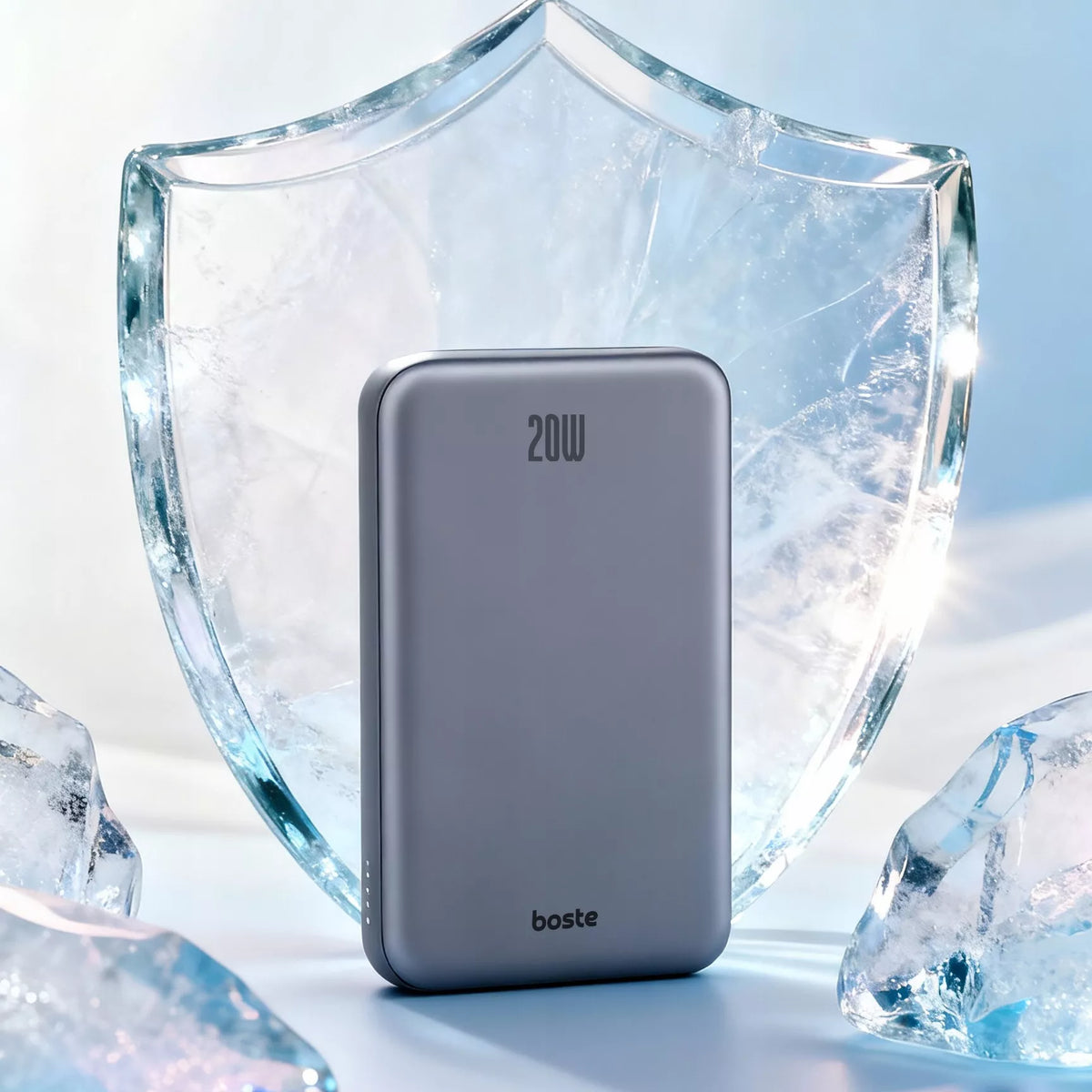 Boste išorinė baterija (power bank) su MagSafe belaidžiu krovimu ir 20W PD USB-C laidu