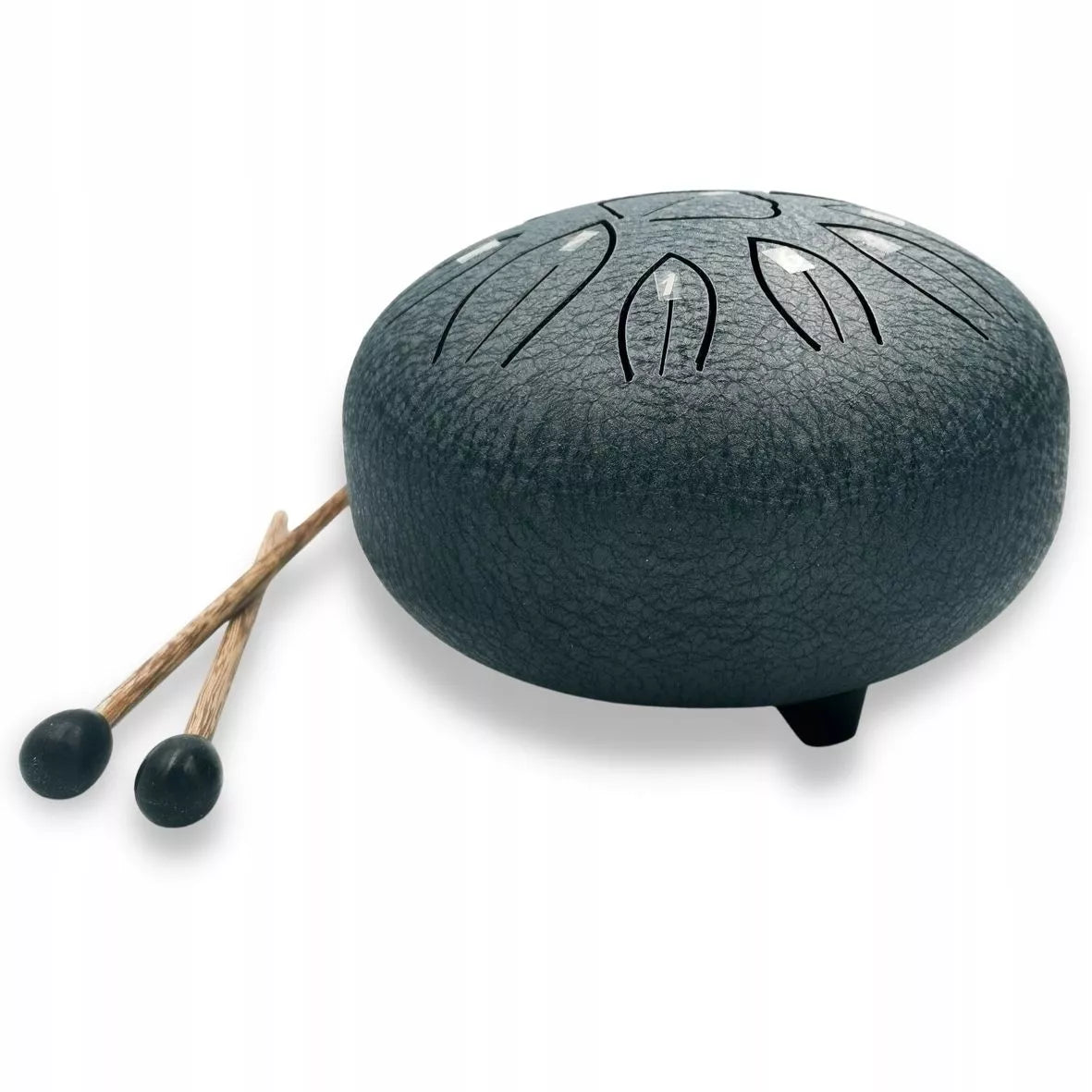 Pilkas grafito liežuvinis būgnas 6" – Steel Tongue Drum, plieninis, 11 tonų