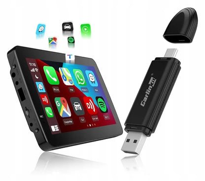 Belaidis adapteris CarlinKit Mini SE CarPlay Bluetooth USB automobiliui