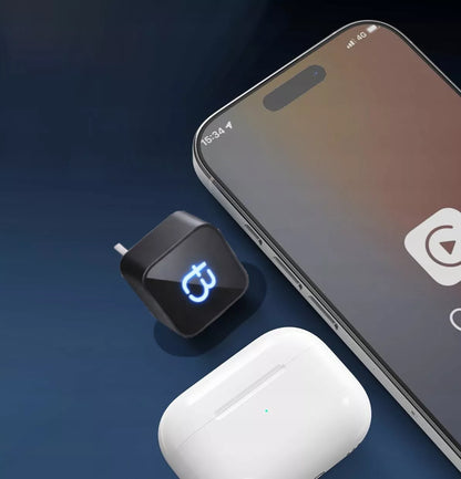Belaidis USB-C TB CUBE Tradebit CarPlay Android Auto adapteris, juodas