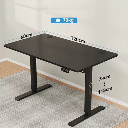 Elektrinis žaidimų stalas su reguliuojamu aukščiu 1206 120x60cm
