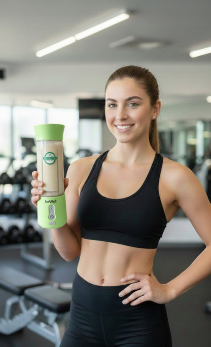 BeWell bezvadu ceļojumu blenderis 500 ml – jaudīgs, uzlādējams blenderis ar USB