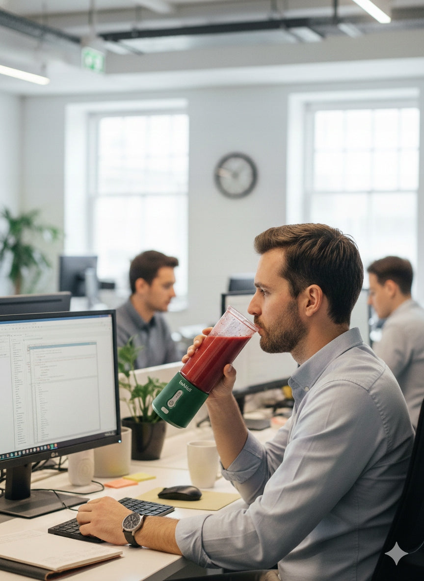 Bezvadu ceļojumu blenderis beWell ar USB uzlādi, 500 ml – Jaudīgs