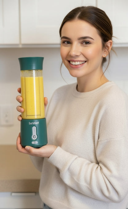 Bezvadu ceļojumu blenderis beWell ar USB uzlādi, 500 ml – Jaudīgs