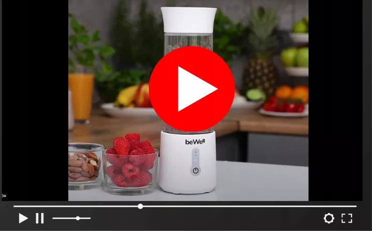 Nešiojamas belaidis "beWell" "USB" maišytuvas su 500 ml talpa - galingas