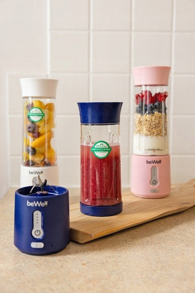 Jaudīgs bezvadu kokteiļu blenderis beWell — pārnēsājams, uzlādējams ar USB, 500 ml