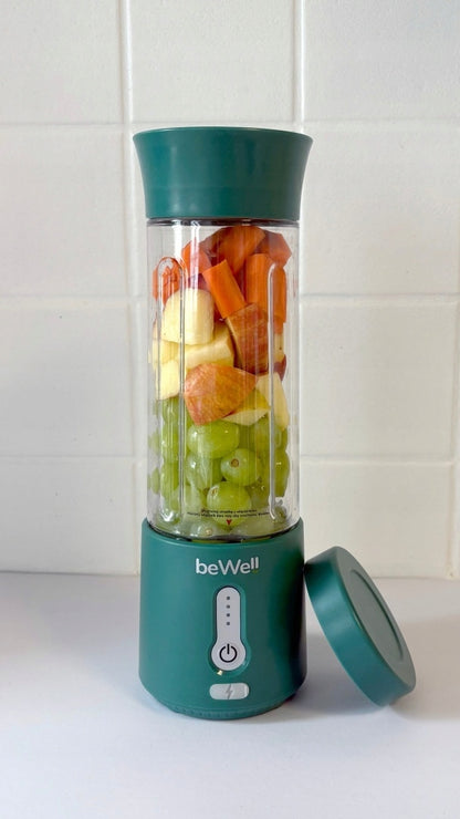 Bezvadu ceļojumu blenderis beWell ar USB uzlādi, 500 ml – Jaudīgs